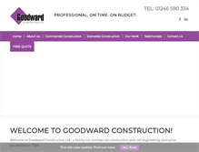 Tablet Screenshot of goodwardconstruction.co.uk